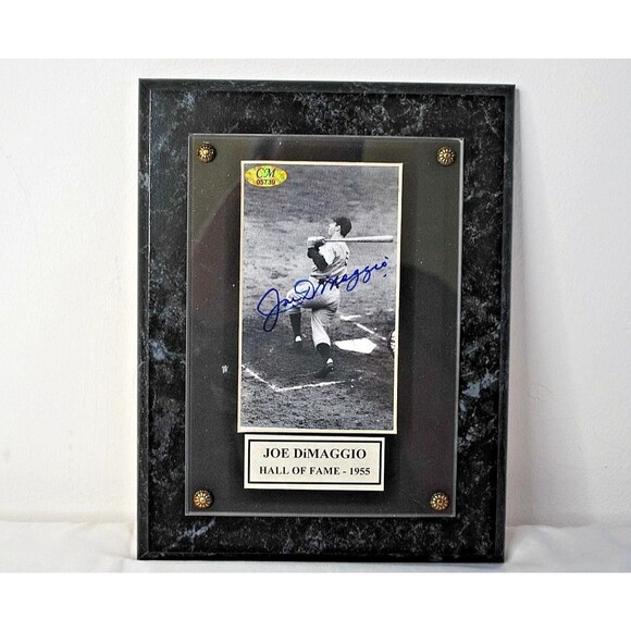 Joe DiMaggio Hall of Fame 1955 Autographed Photo w/ COA by Morales Forensics CM